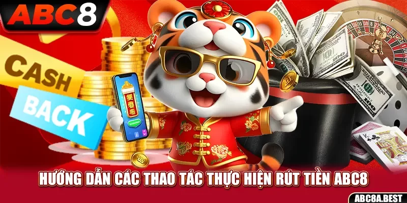 Hướng dẫn các thao tác thực hiện rút tiền ABC8