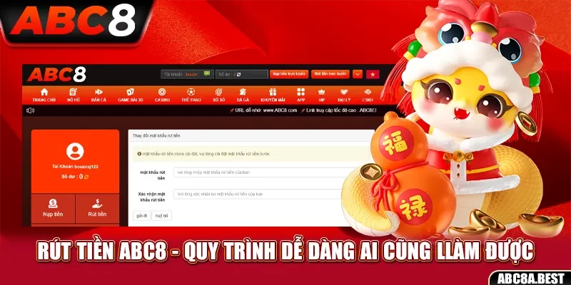 Hướng dẫn rút tiền ABC8